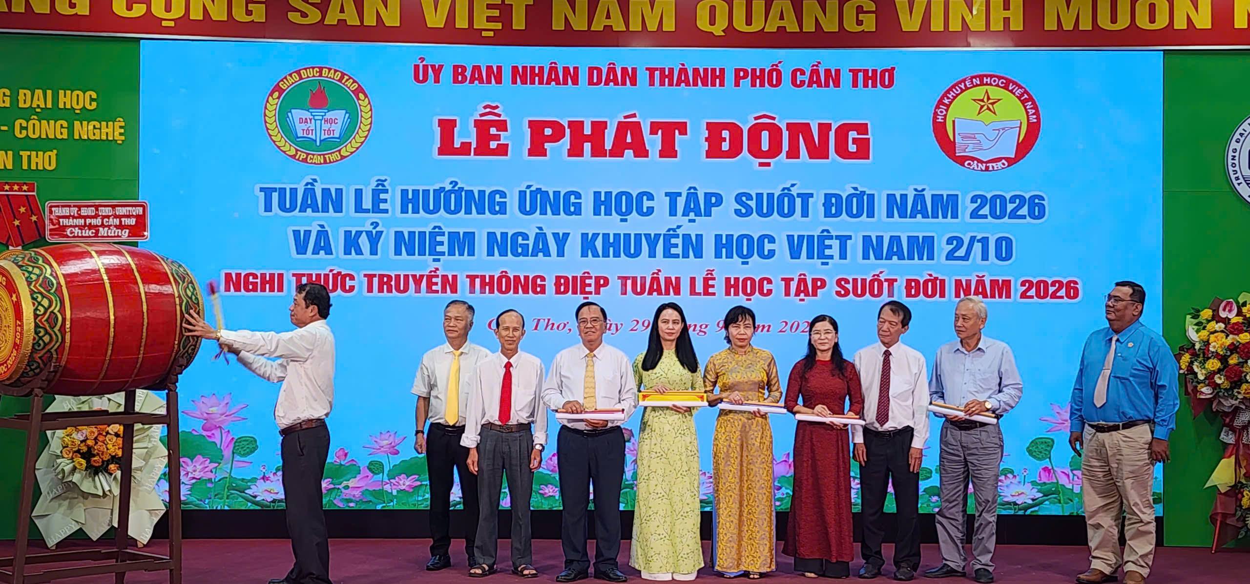 Cần Thơ phát động “Tháng Khuyến học”, Tuần lễ hưởng ứng học tập suốt đời năm 2026